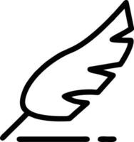 Feather icon symbol isolated vector image. Illustration of the feather bird writing drawing icon image design EPS 10
