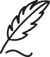 Feather icon symbol isolated vector image. Illustration of the feather bird writing drawing icon image design EPS 10