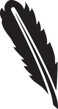 Feather icon symbol isolated vector image. Illustration of the feather bird writing drawing icon image design EPS 10