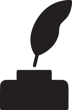 pluma icono símbolo aislado vector imagen. ilustración de el pluma pájaro escritura dibujo icono imagen diseño eps 10