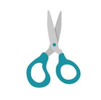 Closed scissors cartoon vector illustration isolated on white background. Tool for cutting or handmade and needlework. Flat vector.