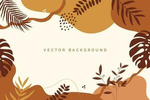 hand drawn abstract shapes minimali background,social media template background vector