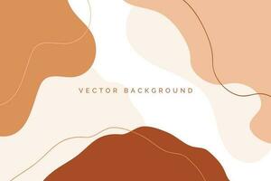 hand drawn abstract shapes minimali background,social media template background vector