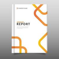 modern business annual report template cover design vector