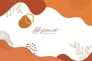 hand drawn abstract shapes minimali background,social media template background vector