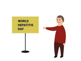 hepatitis day vector illustration flat design