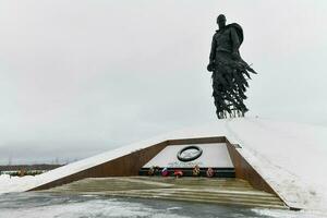 rzhev monumento a el Soviético soldado foto