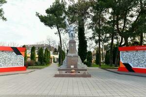 soldados Monumento - gelendzhik, Rusia foto