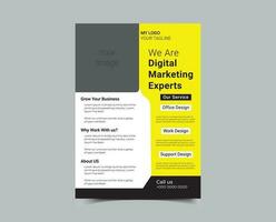 Corporate business flyer template design vector