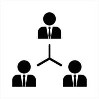 Flat Line Icons Office and Business. people connected on the team line icons collection. isolated on white background. vector