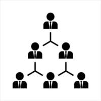 Flat Line Icons Office and Business. people connected on the team line icons collection. isolated on white background. vector