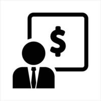 illustration of making money sign. Flat Line Icons Office and Business. isolated on white background. vector