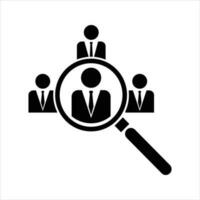 Flat Line Icons recruitment for employees. find for people illustration. Finance and business line icons collection. isolated on white background. vector
