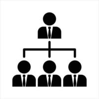 Flat Line Icons Office and Business. people connected on the team line icons collection. isolated on white background. vector