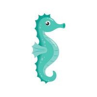 Seahorse cute cartoon vector
