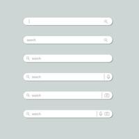 searching bar element for web design. search input field vector