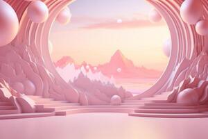 Marvelous Landing for creative designer background. photo