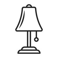 table lamp icon vector