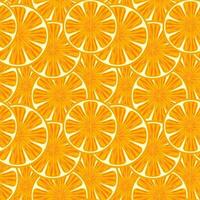 Seamless pattern, colorful orange slices close-up. Print, fruit background, textile, wallpaper vector