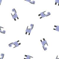Childish seamless dino pattern. Endless design for wrapping paper with dinosaur, monster illustration vector