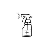Disinfectant Line Style Icon Design vector