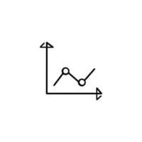 Graph Line Style Icon Design vector