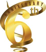 year anniversary design elements modern 3d luxury vector