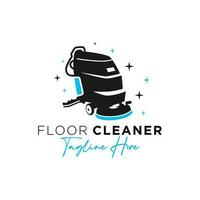 ceramic floor cleaning tool logo vector