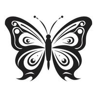 hermosa mariposa silueta vector