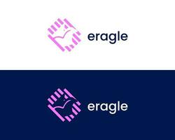 Minimalist Eagle Logo Vector design Branding