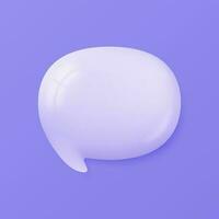 3d speech bubbles. Conversation to comment. empty text frame vector