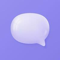 3d speech bubbles. Conversation to comment. empty text frame vector