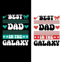 diseño de camiseta feliz día del padre vector
