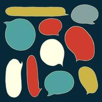 Colourful talk bubbles. Can be used for web, banners, stickers. vector