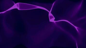 Purple glow color silky sheet animation effect background. 2D pattern effect video