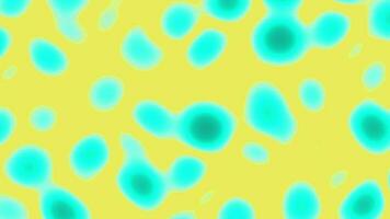 Cyan and yellow plasma nucleus cell pattern abstract background. 2D computer rendering video