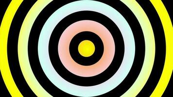 Circular radio wave in pastel color animation background. 2D pattern PC rendering video