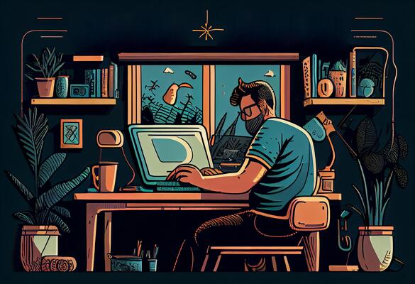 Coding Cartoon Stock Photos, Images and Backgrounds for Free Download