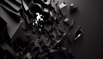 Abstract 3D black Background . . photo