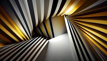 Abstract 3D Background with Stripes. . photo