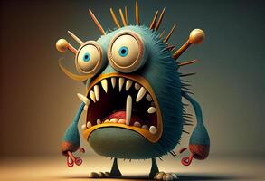 Cartoon monster . . photo