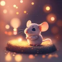 Very detailed cute mouse. . photo