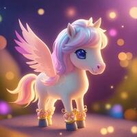 Very detailed cute pony. . photo