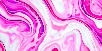 hermosa resumen fluido Arte antecedentes textura. tinta y rosado mezclado textura. ai generado. foto