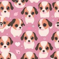 Pattern with multiple dog. . photo