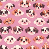 Pattern with multiple dog. . photo