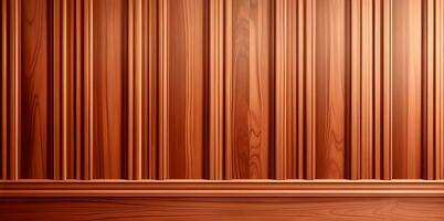 A high class wood paneling background or texture. AI Generated photo