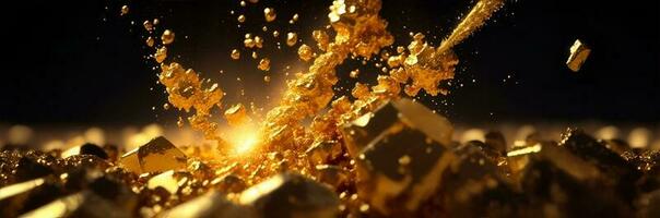 Growing, expanding or exploding gold market. AI Generated photo
