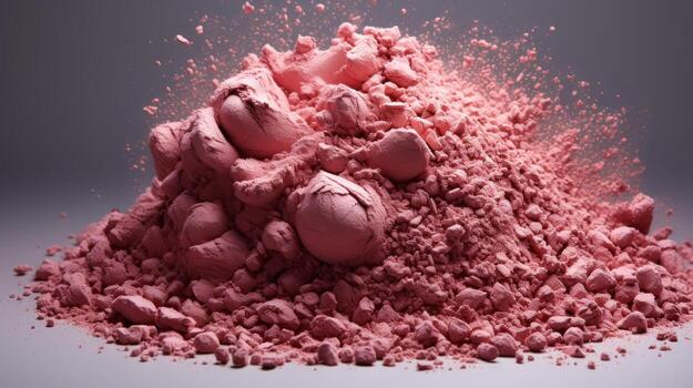 A blush blush on white background, in the style of bold shadows.. photo