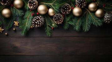 pine fir branches surrounded by a blank white board under a tree, in the style of texture rich compositions. photo